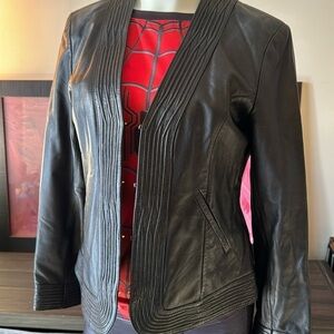 Jones New York Collection leather jacket